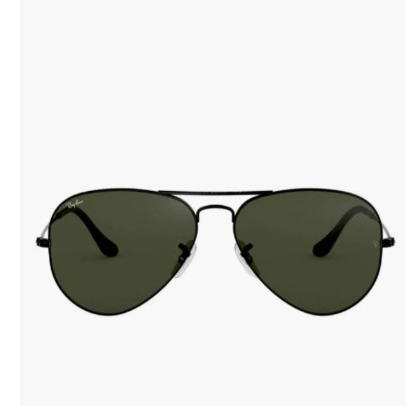 58mm Ray-Ban Aviator Sunglasses - Black - Picture 4 of 5